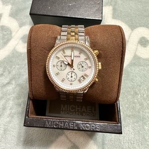 Michael Kors Ritz Mother of Pearl Stainless Steel Watch